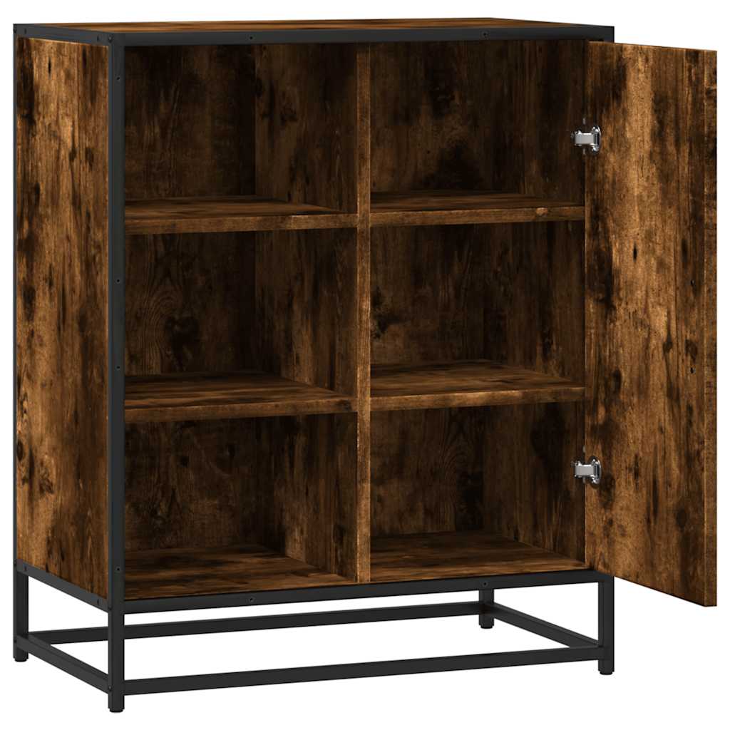 Komoda dimljeni hrast 62x35x76 cm konstruirano drvo