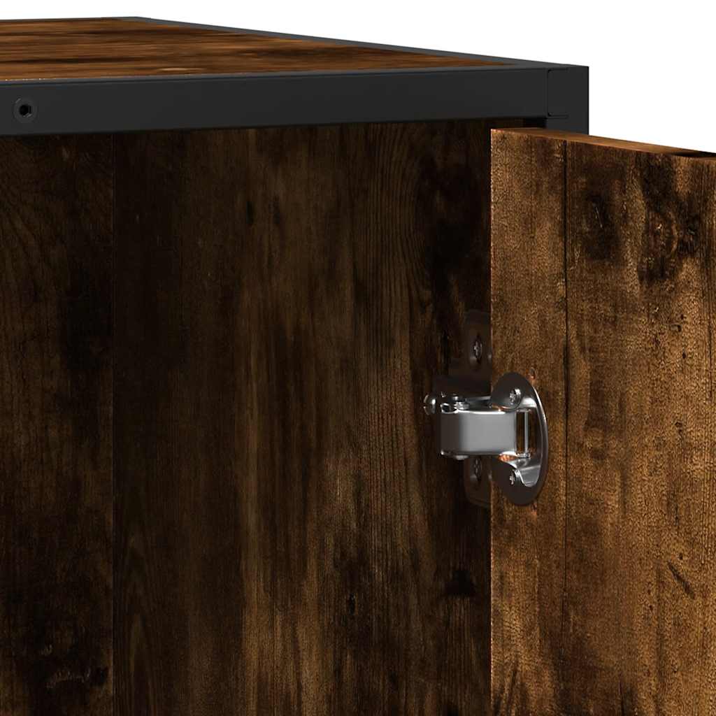 Komoda dimljeni hrast 62x35x76 cm konstruirano drvo