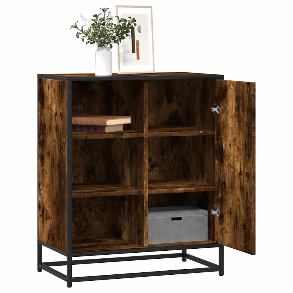 Komoda dimljeni hrast 62x35x76 cm konstruirano drvo