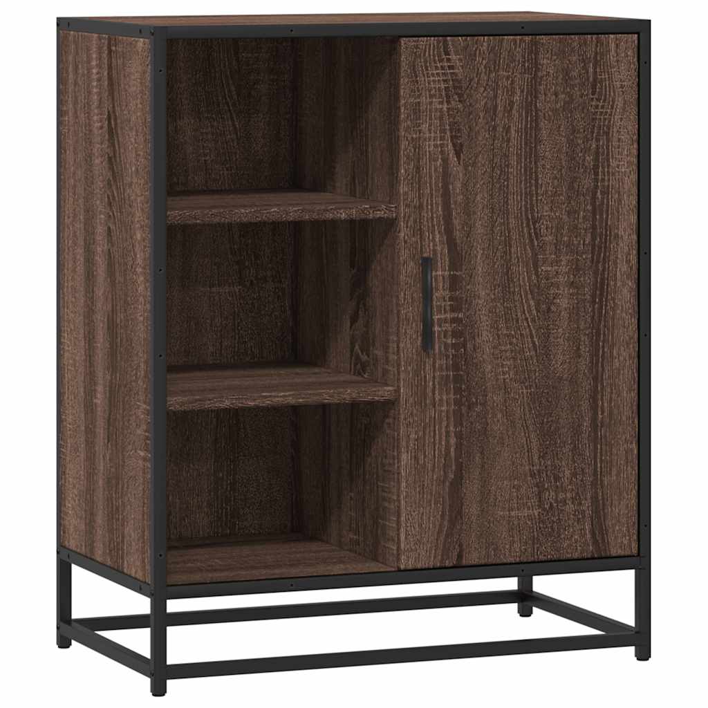 Komoda smeđi hrast 62x35x76 cm konstruirano drvo