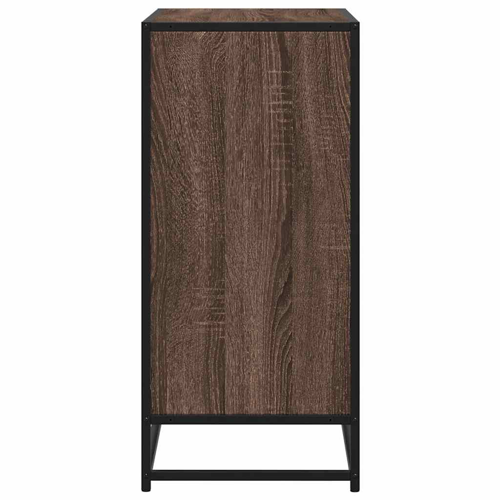 Komoda smeđi hrast 62x35x76 cm konstruirano drvo