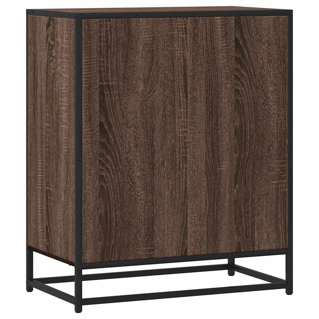 Komoda smeđi hrast 62x35x76 cm konstruirano drvo