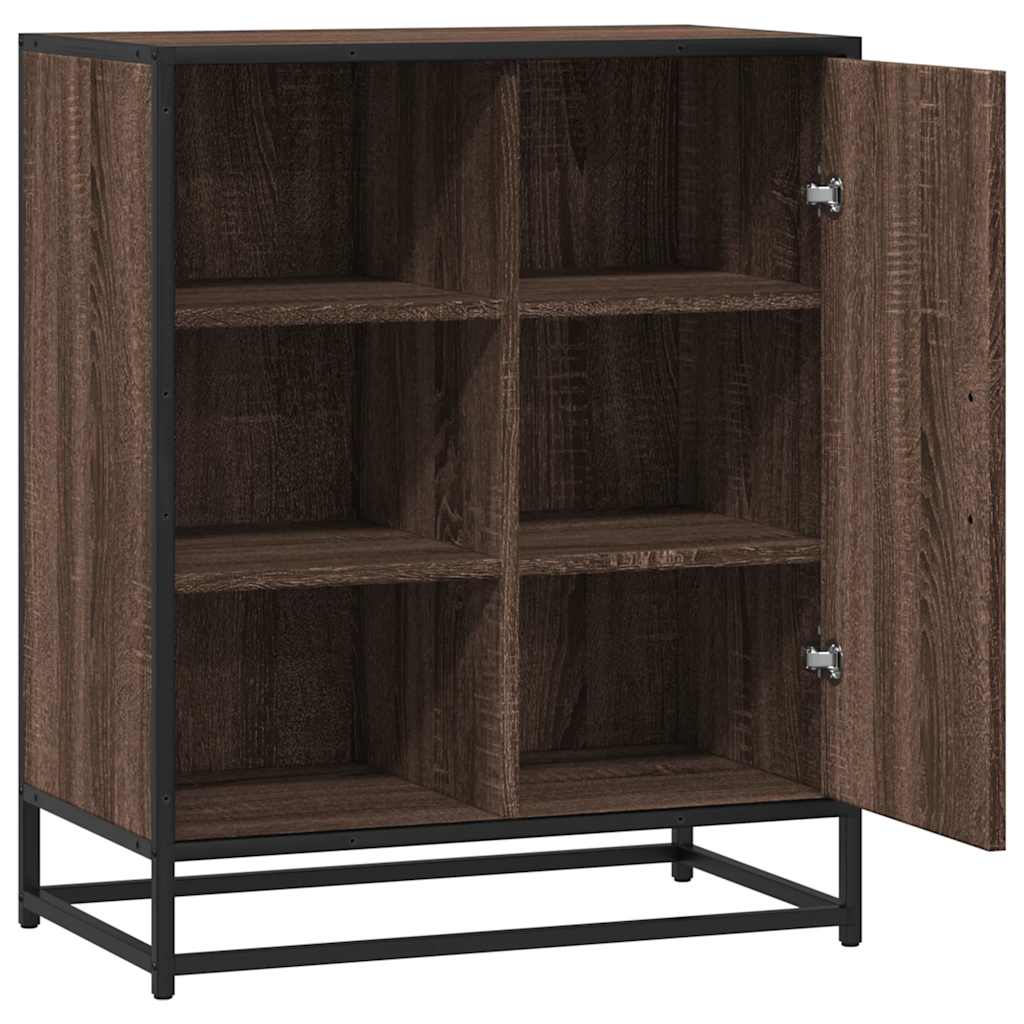 Komoda smeđi hrast 62x35x76 cm konstruirano drvo