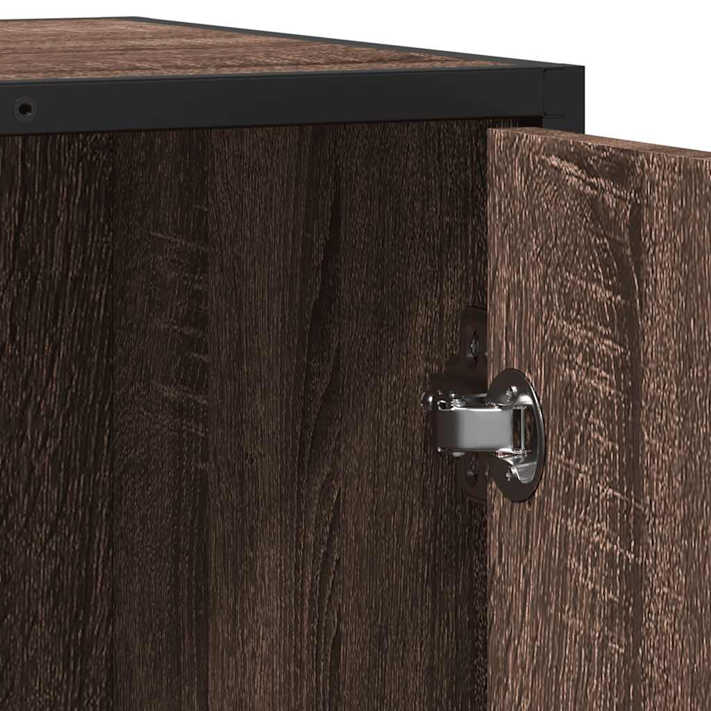 Komoda smeđi hrast 62x35x76 cm konstruirano drvo