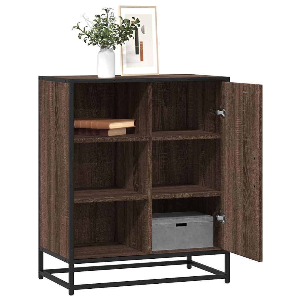 Komoda smeđi hrast 62x35x76 cm konstruirano drvo