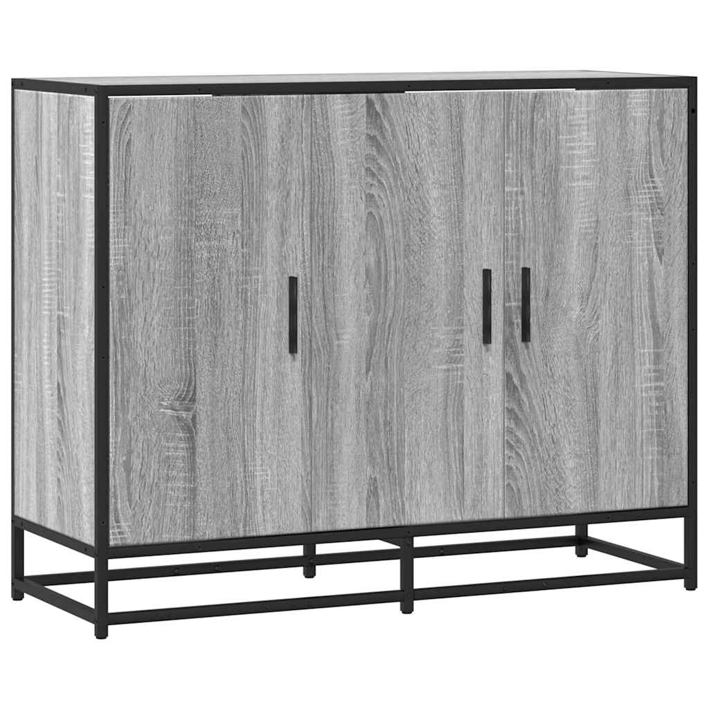 Komoda Siva Sonoma 94x35x76 cm Konstruirano drvo