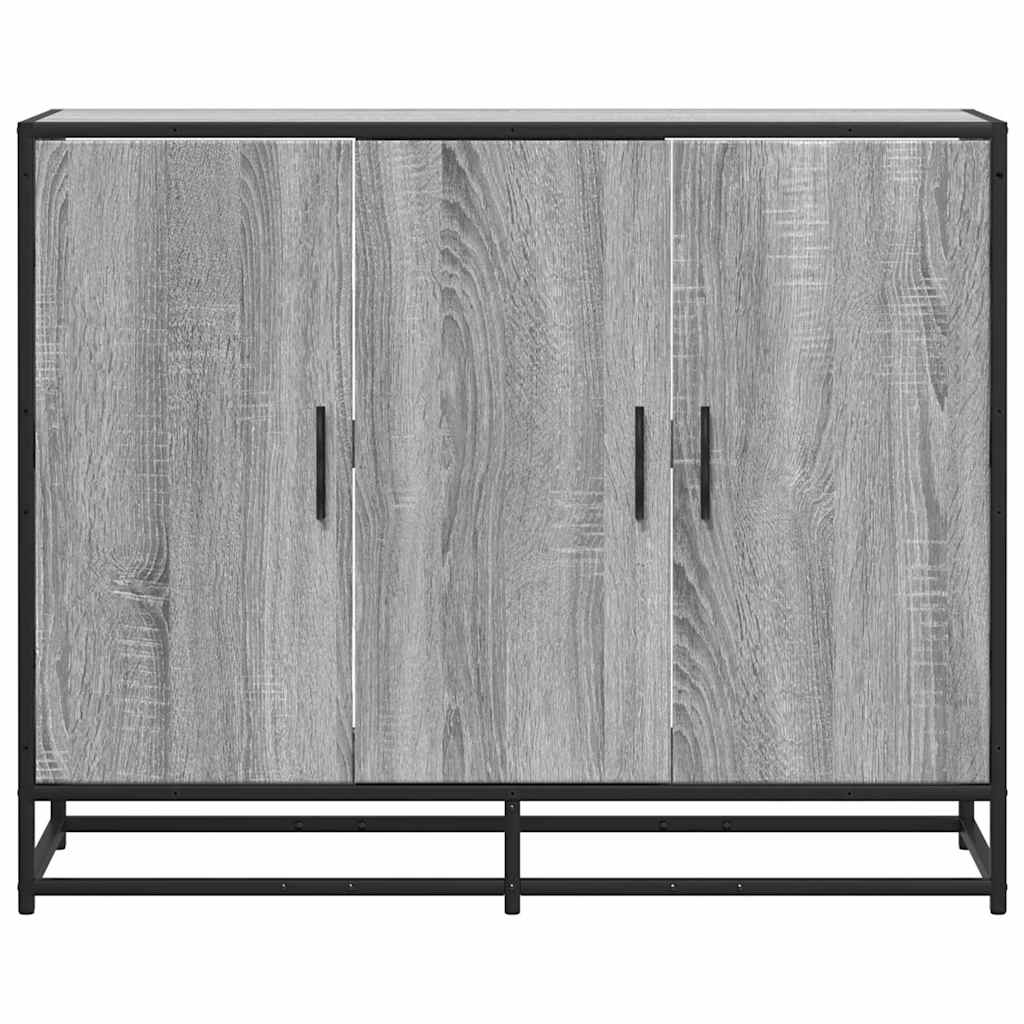 Komoda Siva Sonoma 94x35x76 cm Konstruirano drvo