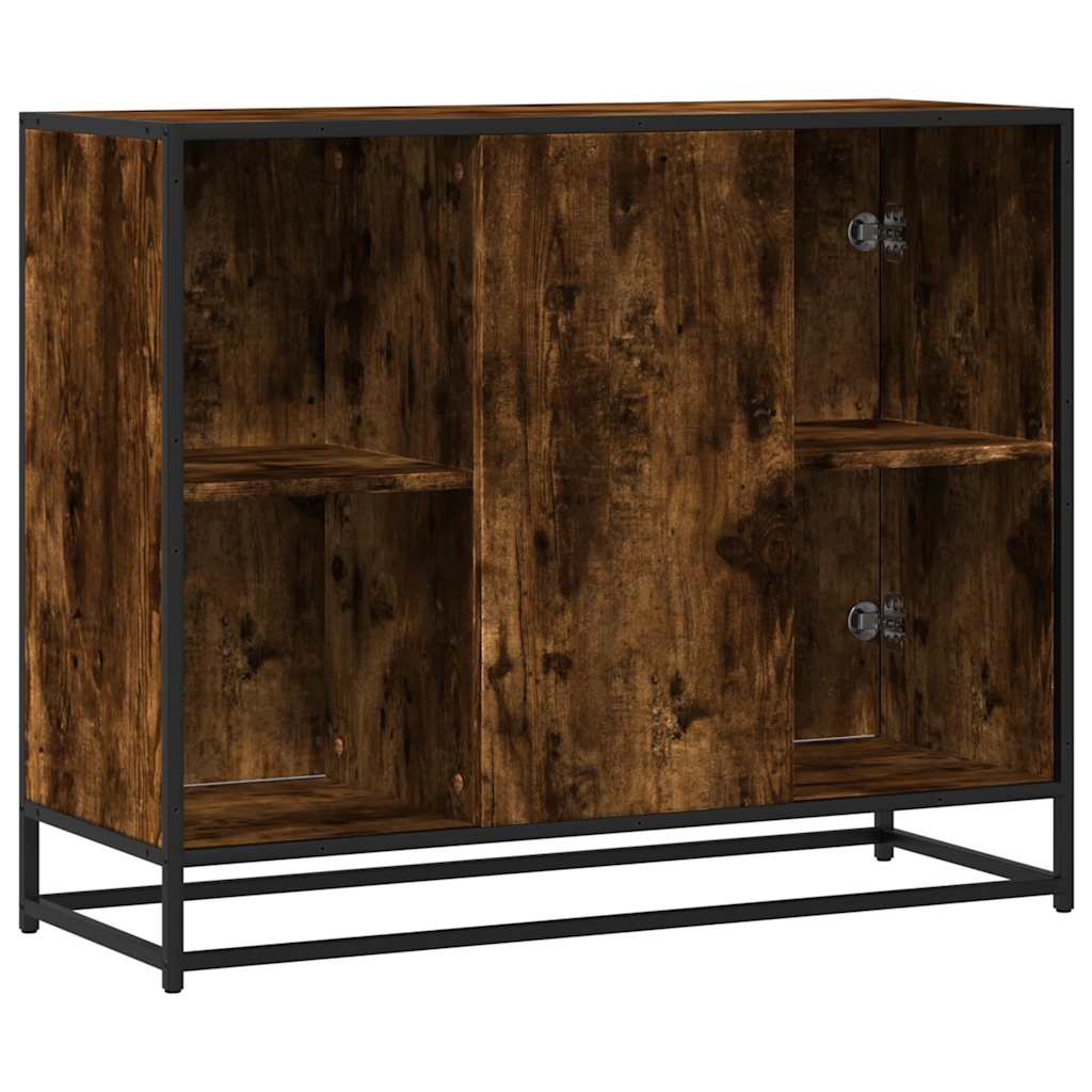 Komoda dimljeni hrast 92x35x76 cm konstruirano drvo