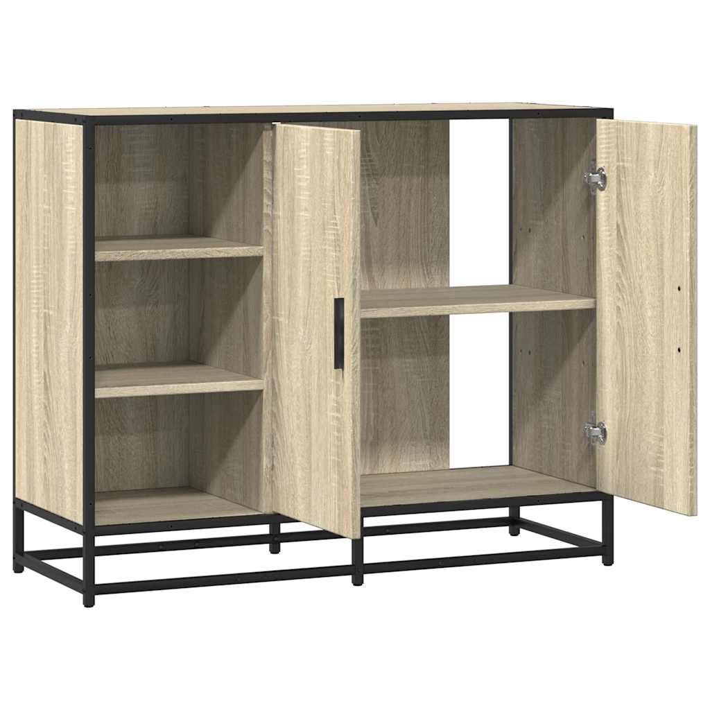 Komoda sonoma hrast 92x35x76 cm izrađeno drvo