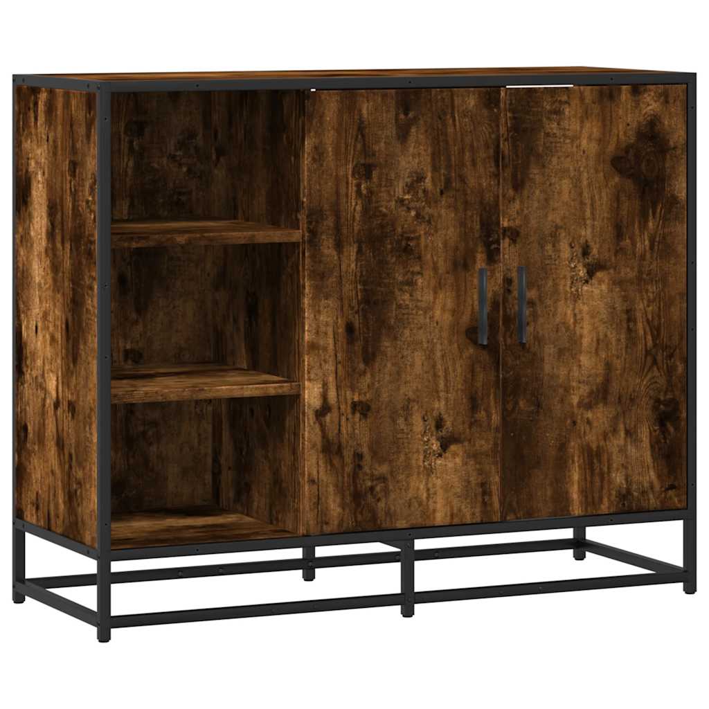 Komoda Siva Sonoma 92x35x76 cm Konstruirano drvo