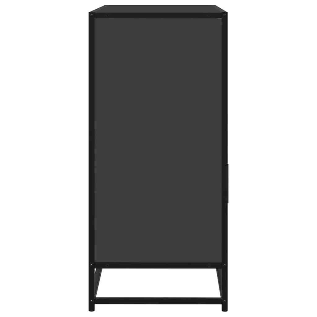 Komoda crna 100x35x76 cm od konstruiranog drva