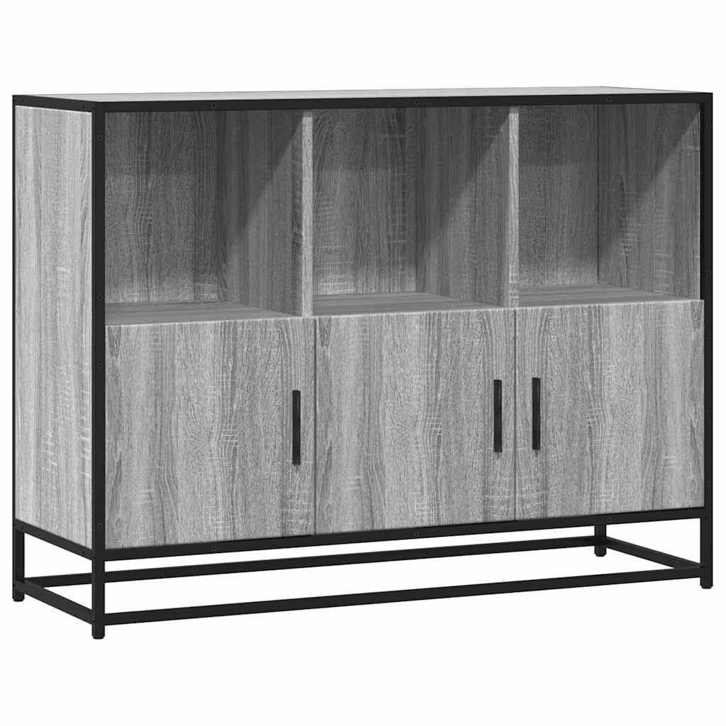 Komoda Siva Sonoma 100x35x76 cm Konstruirano drvo