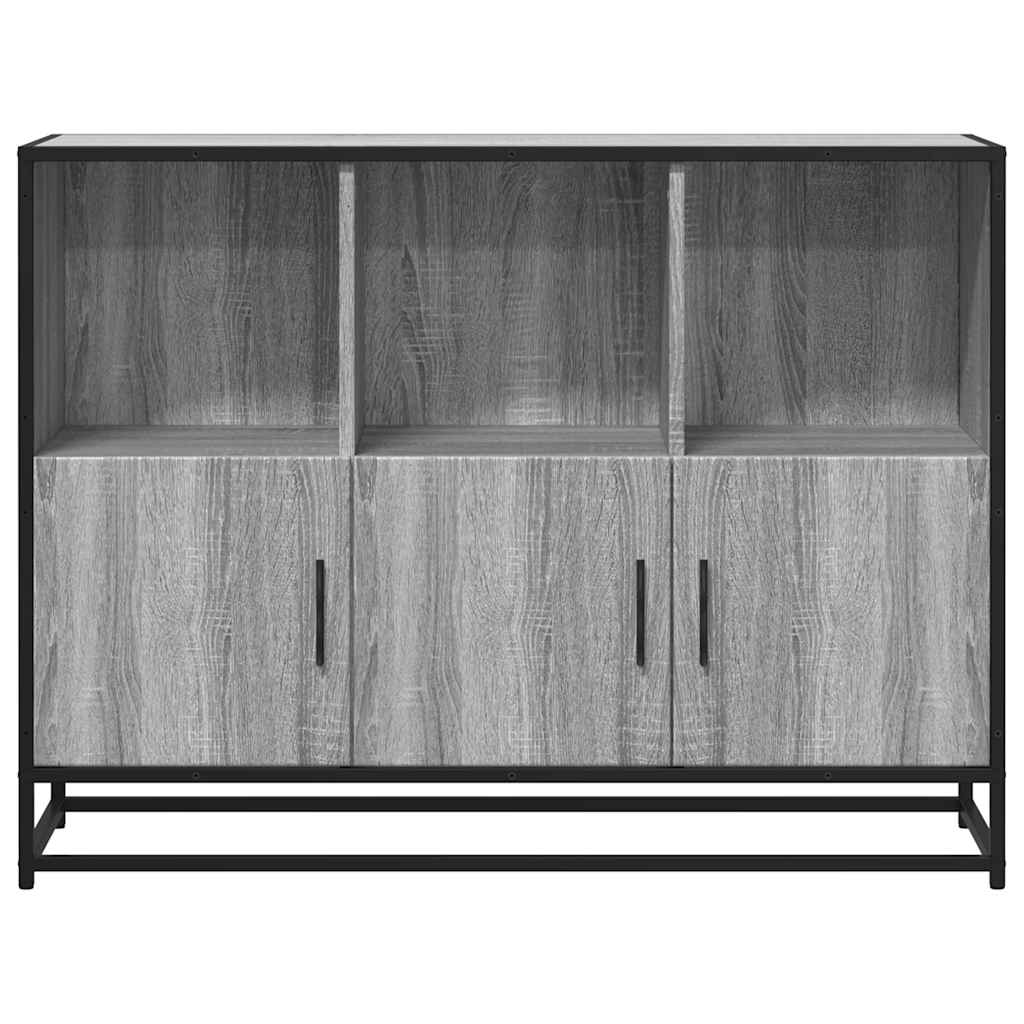 Komoda Siva Sonoma 100x35x76 cm Konstruirano drvo