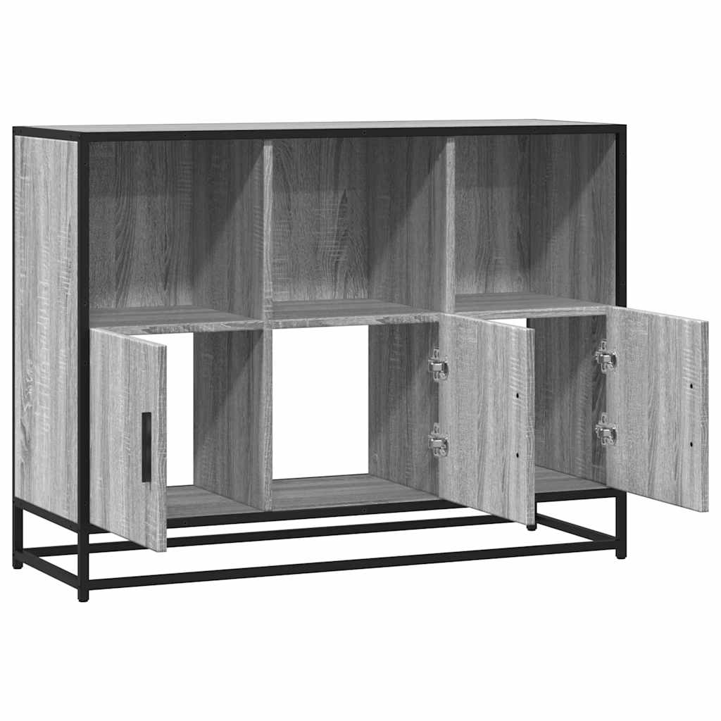 Komoda Siva Sonoma 100x35x76 cm Konstruirano drvo