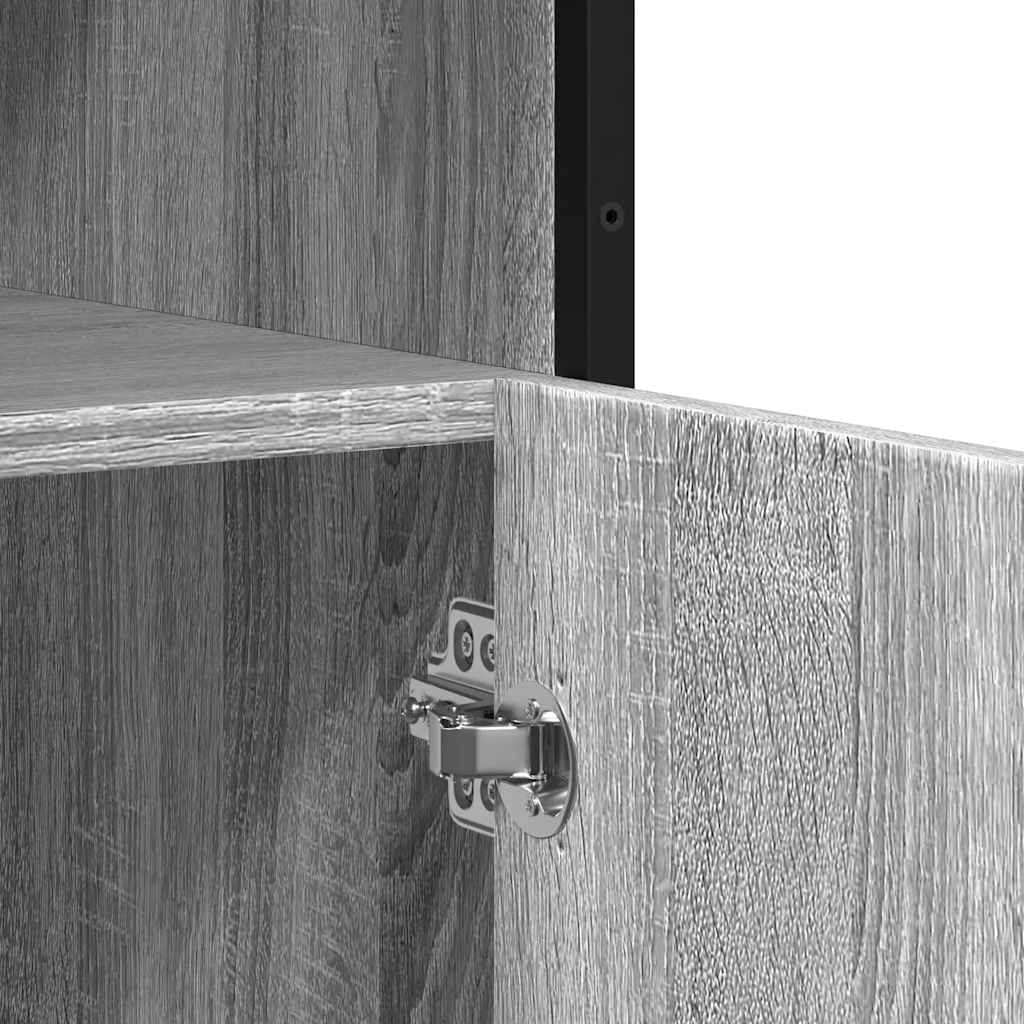 Komoda Siva Sonoma 100x35x76 cm Konstruirano drvo