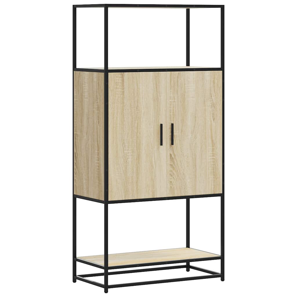 Visoka ploča sonoma hrast 68x35x139cm konstruirano drvo i metal