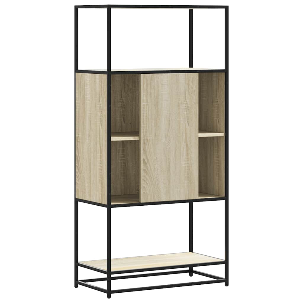 Visoka ploča sonoma hrast 68x35x139cm konstruirano drvo i metal