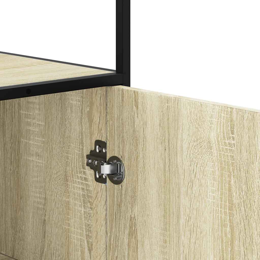 Visoka ploča sonoma hrast 68x35x139cm konstruirano drvo i metal