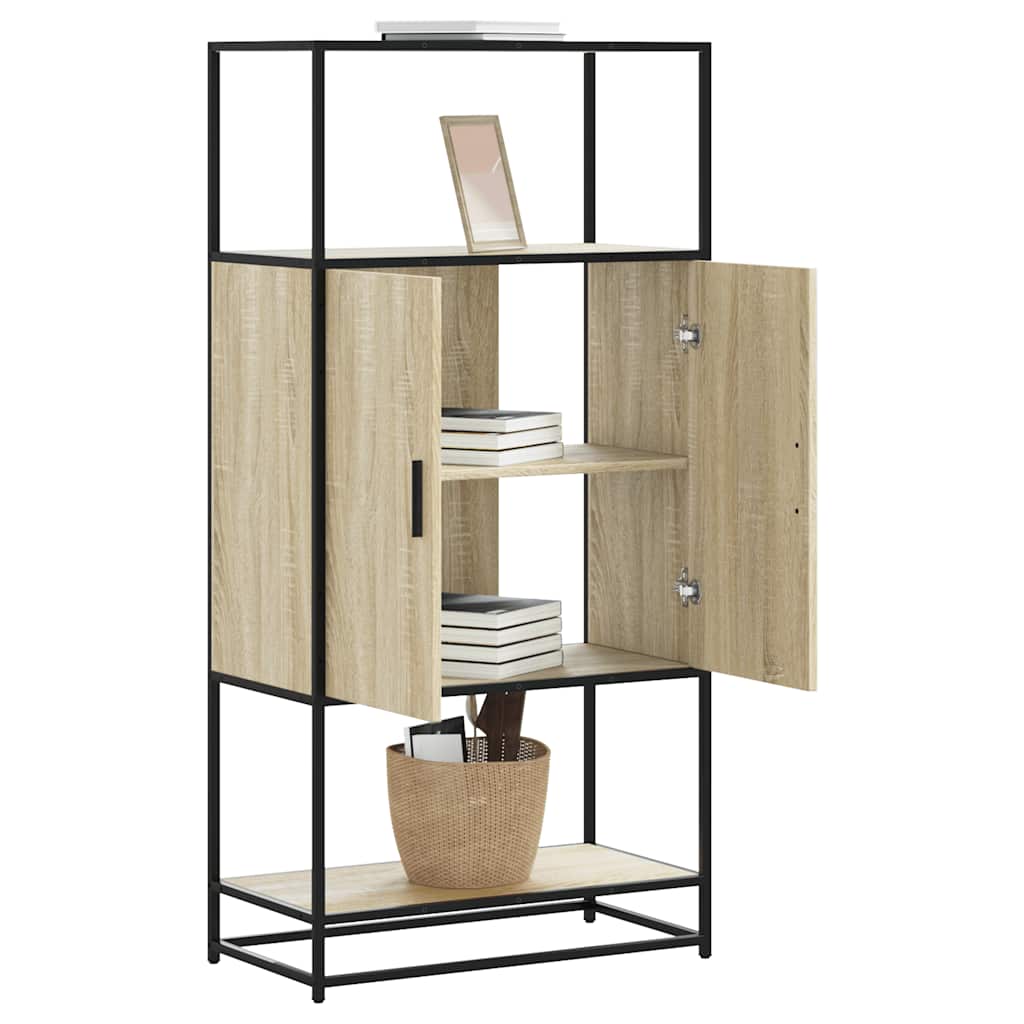 Visoka ploča sonoma hrast 68x35x139cm konstruirano drvo i metal