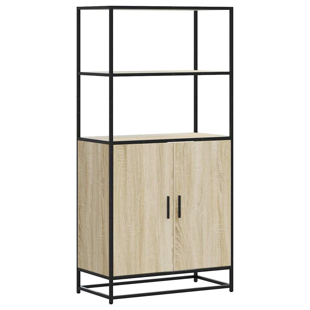 Visoka ploča sonoma hrast 68x35x139cm konstruirano drvo i metal