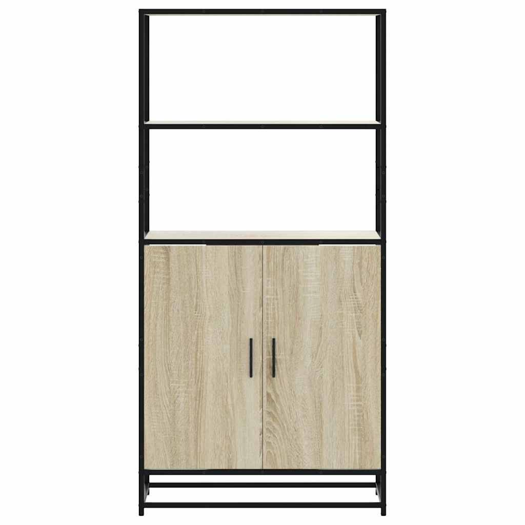 Visoka ploča sonoma hrast 68x35x139cm konstruirano drvo i metal
