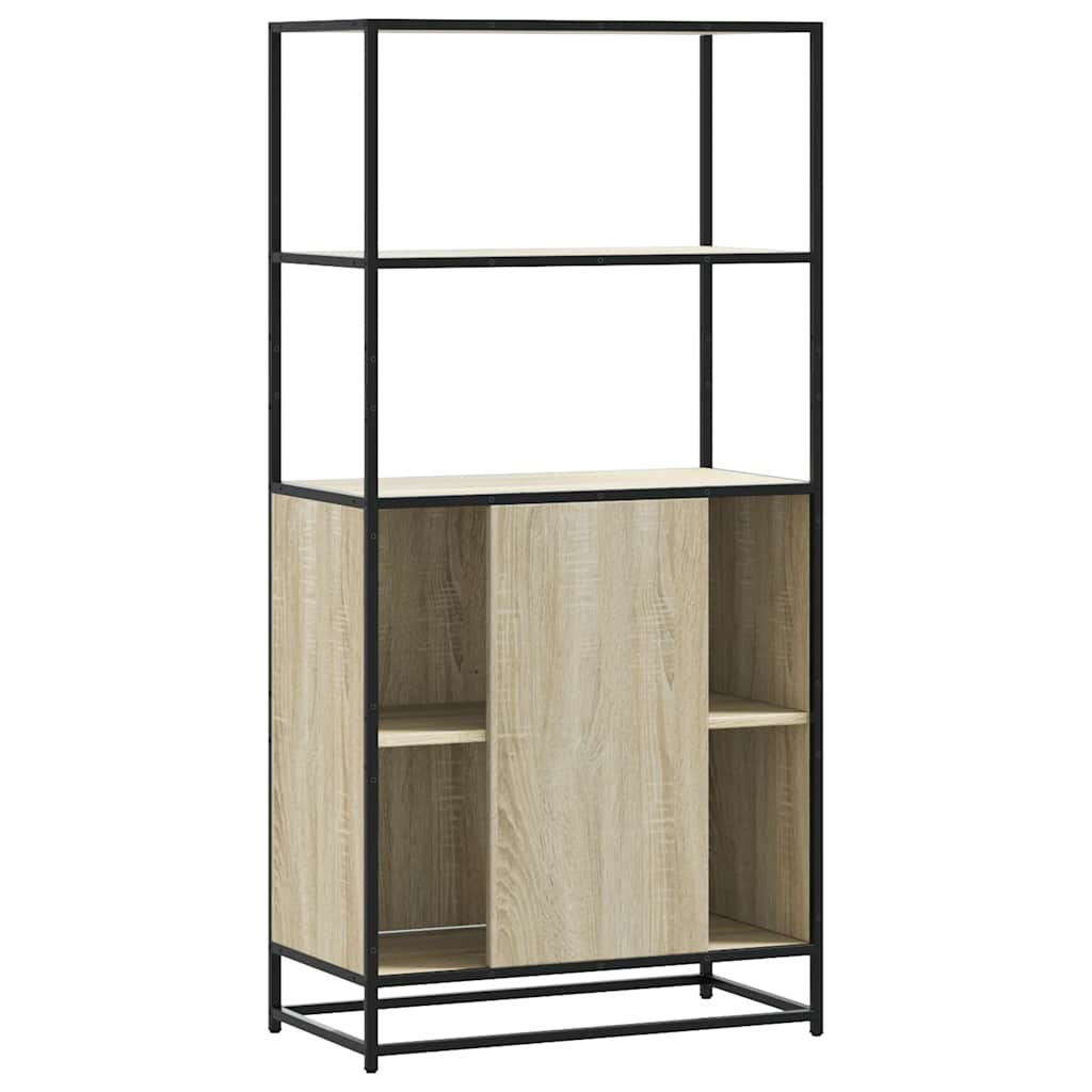 Visoka ploča sonoma hrast 68x35x139cm konstruirano drvo i metal