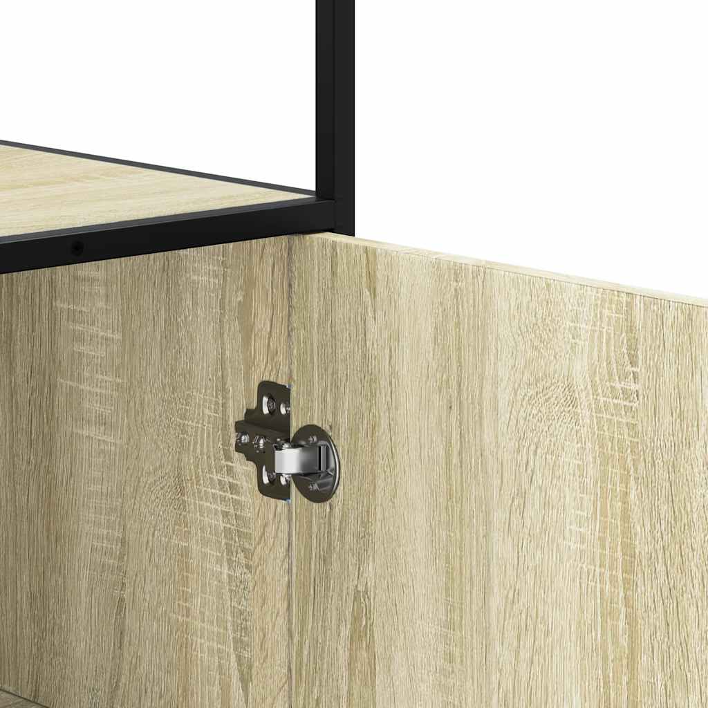 Visoka ploča sonoma hrast 68x35x139cm konstruirano drvo i metal