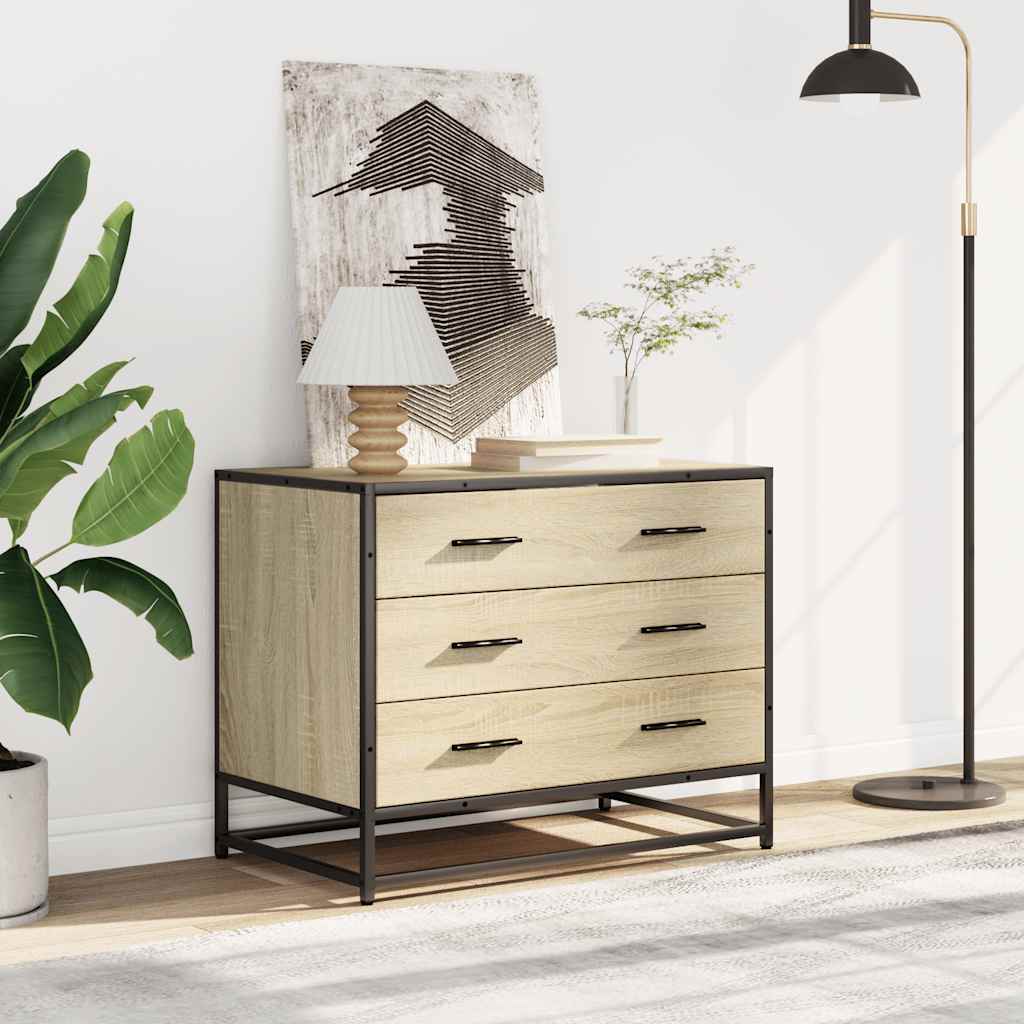 Ormar s ladicama sonoma hrast 70x41x56 cm izrađeno drvo