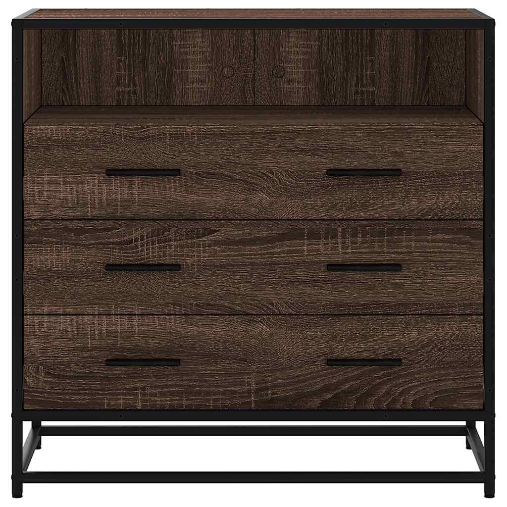 Ormar s ladicama smeđi hrast 70x41x70 cm izrađeno drvo