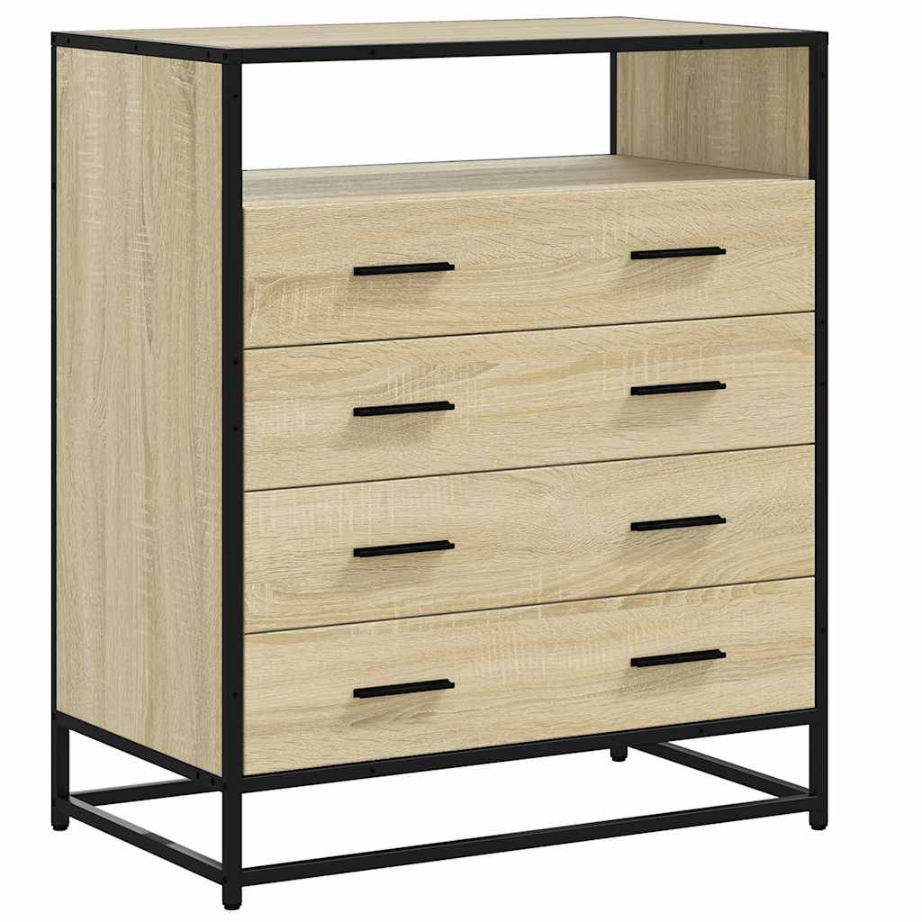 Ormar s ladicama sonoma hrast 70x41x83,5 cm izrađeno drvo
