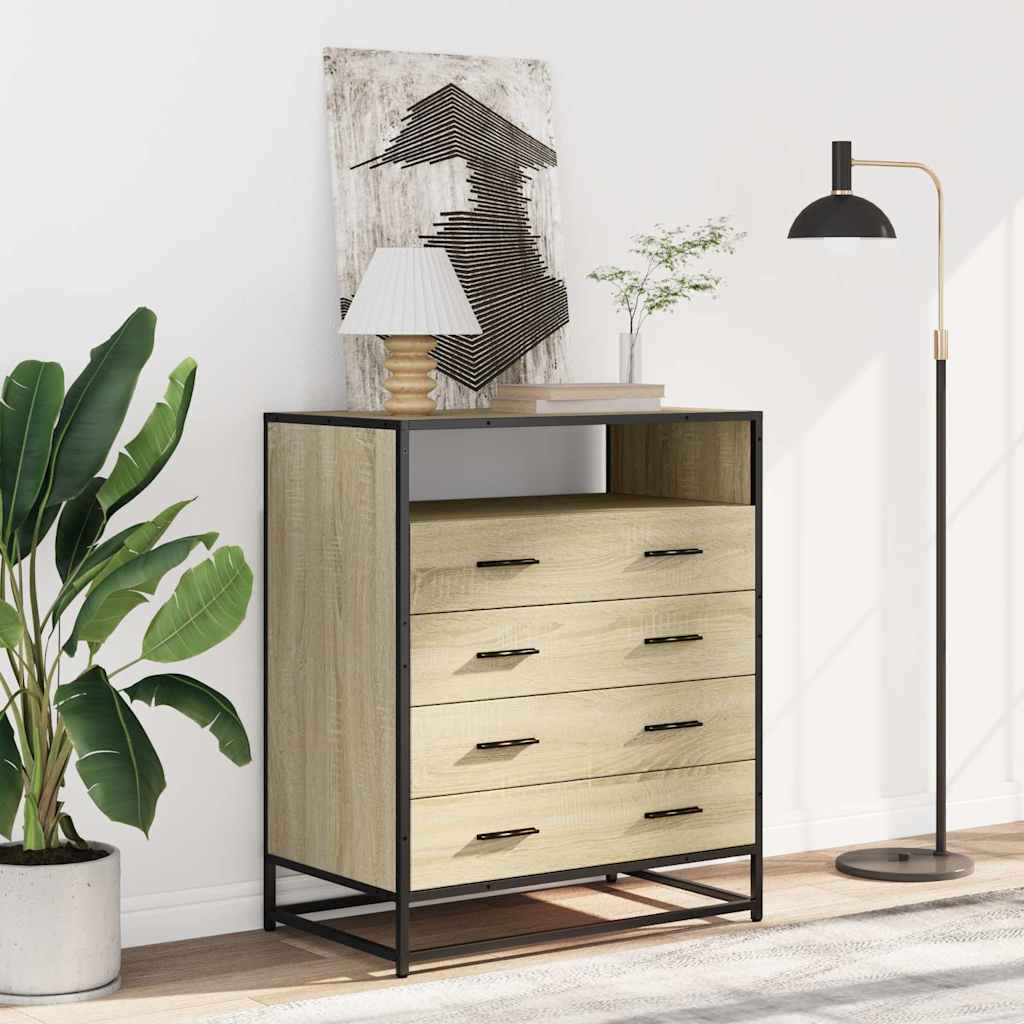 Ormar s ladicama sonoma hrast 70x41x83,5 cm izrađeno drvo