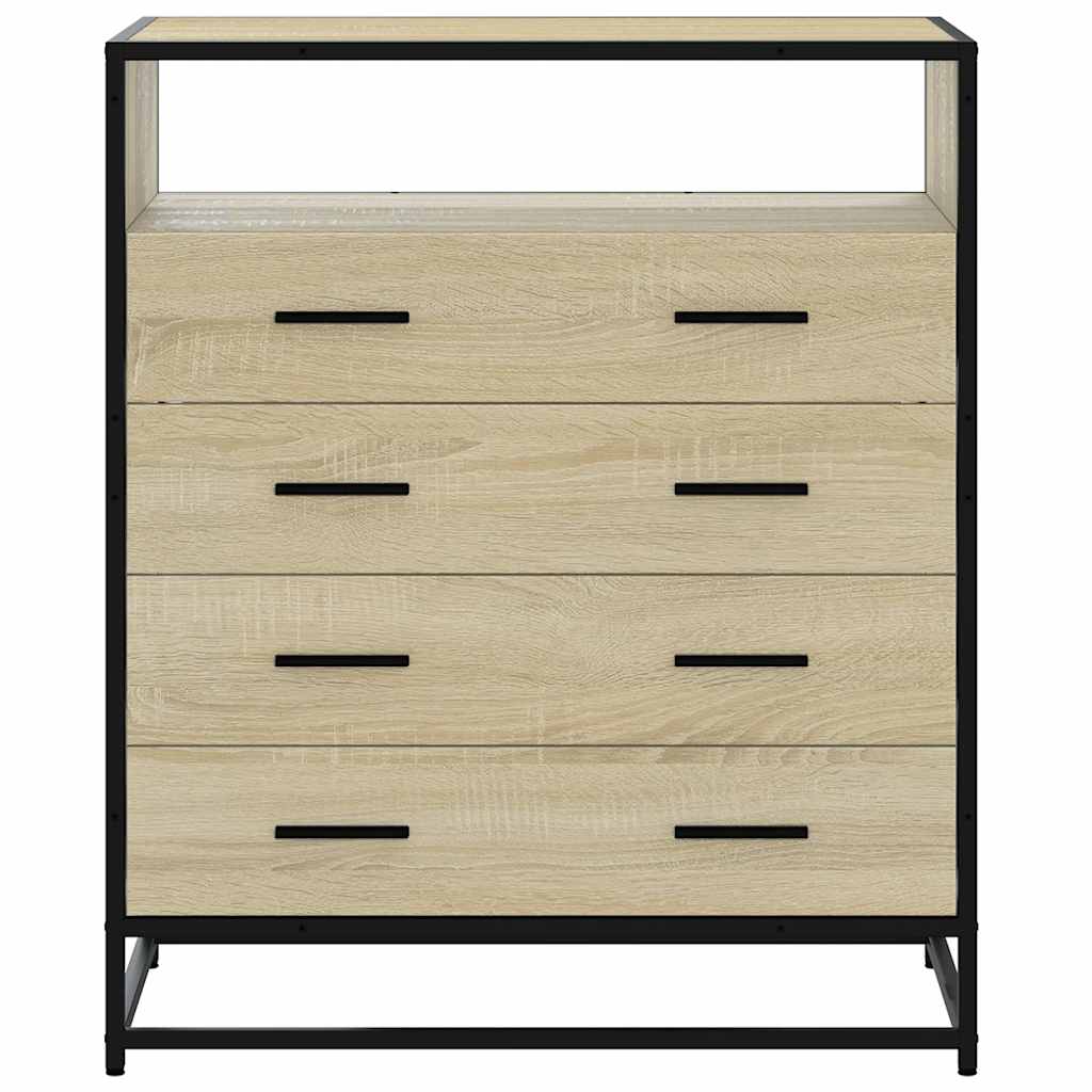 Ormar s ladicama sonoma hrast 70x41x83,5 cm izrađeno drvo