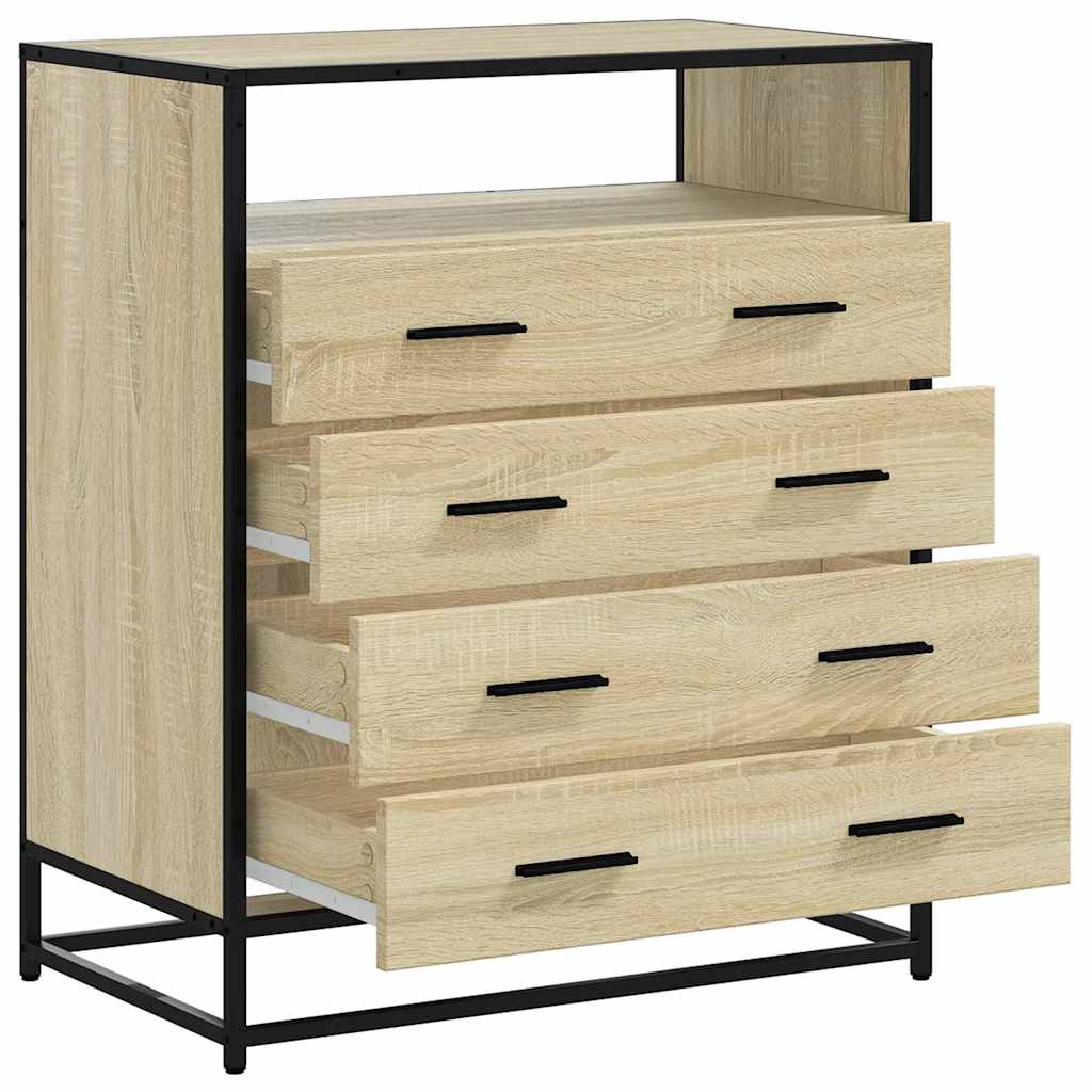 Ormar s ladicama sonoma hrast 70x41x83,5 cm izrađeno drvo