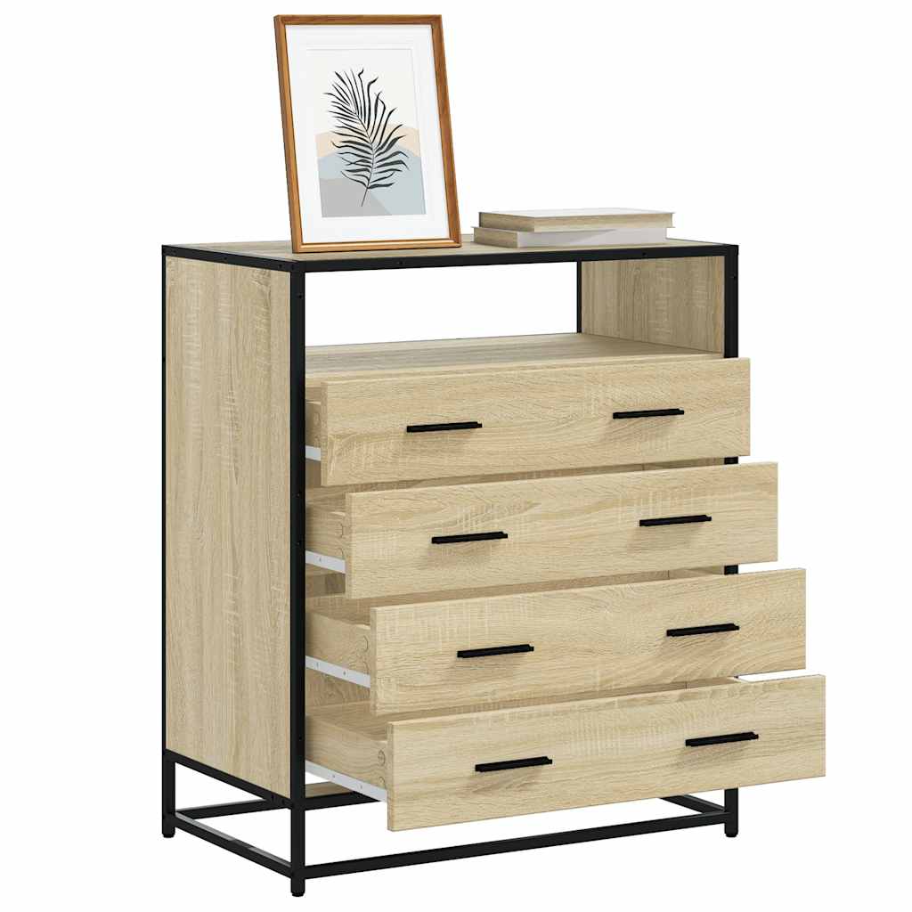 Ormar s ladicama sonoma hrast 70x41x83,5 cm izrađeno drvo