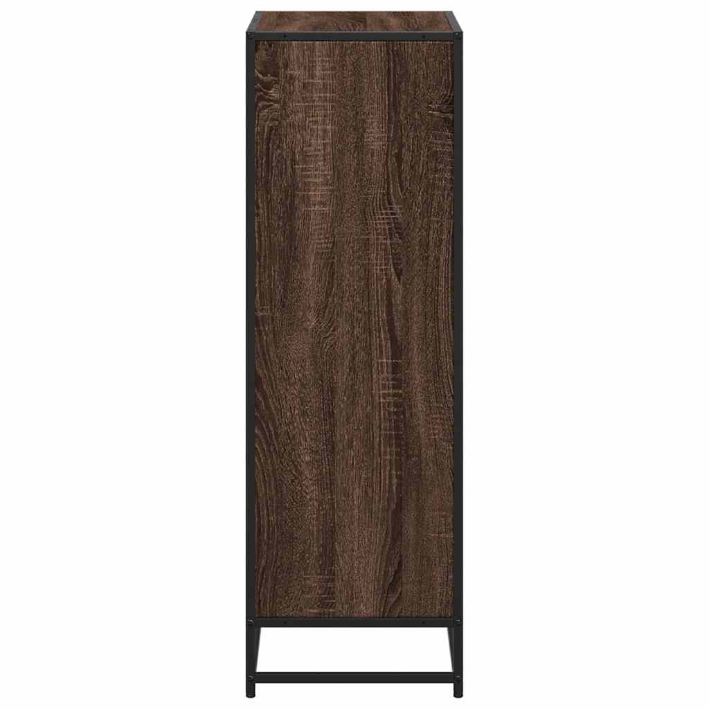 Ormarić za knjige smeđi hrast 60x35x107,5 cm konstruirano drvo
