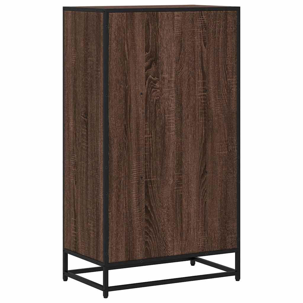Ormarić za knjige smeđi hrast 60x35x107,5 cm konstruirano drvo