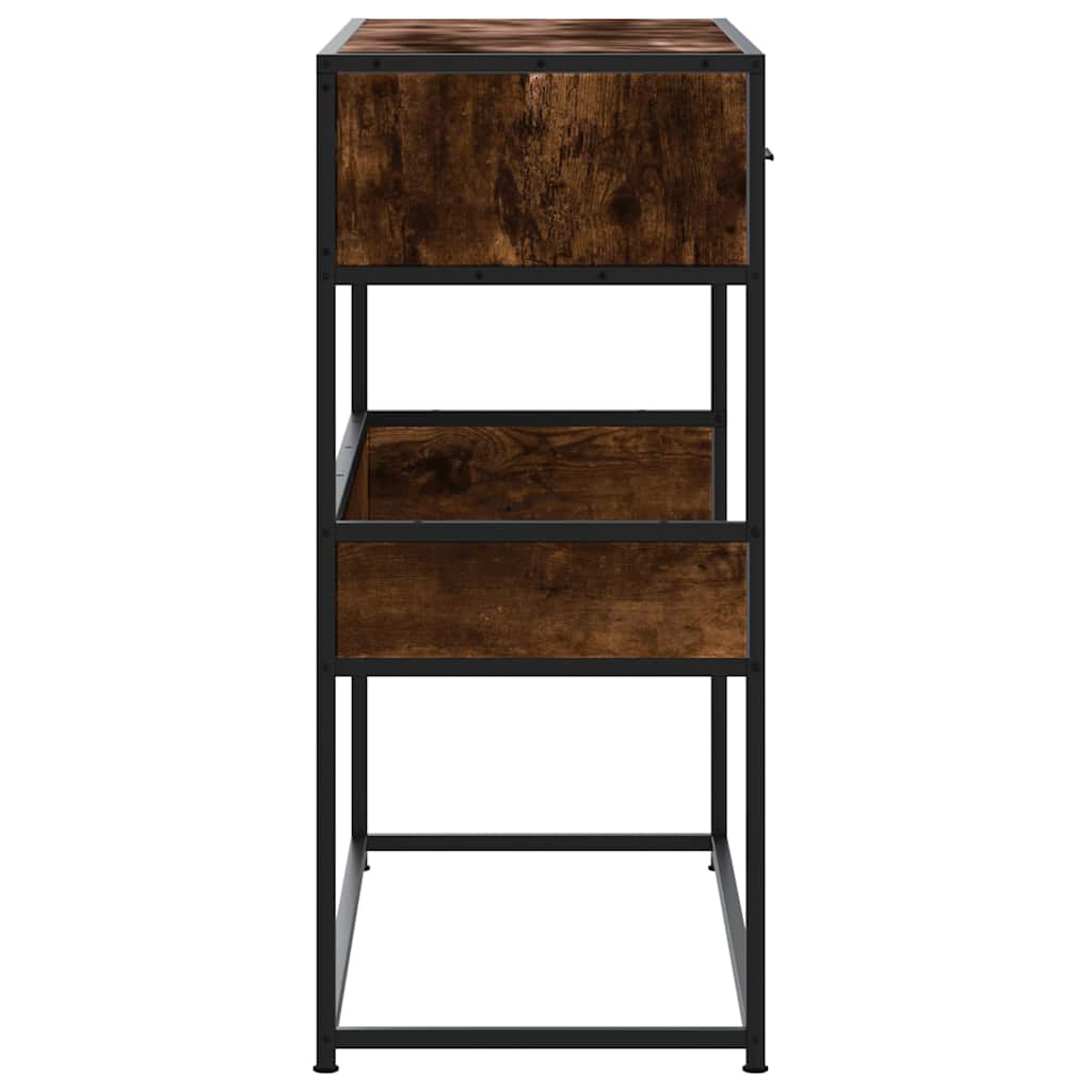 Konzolni stol boja hrasta 90x35x80 cm konstruirano drvo