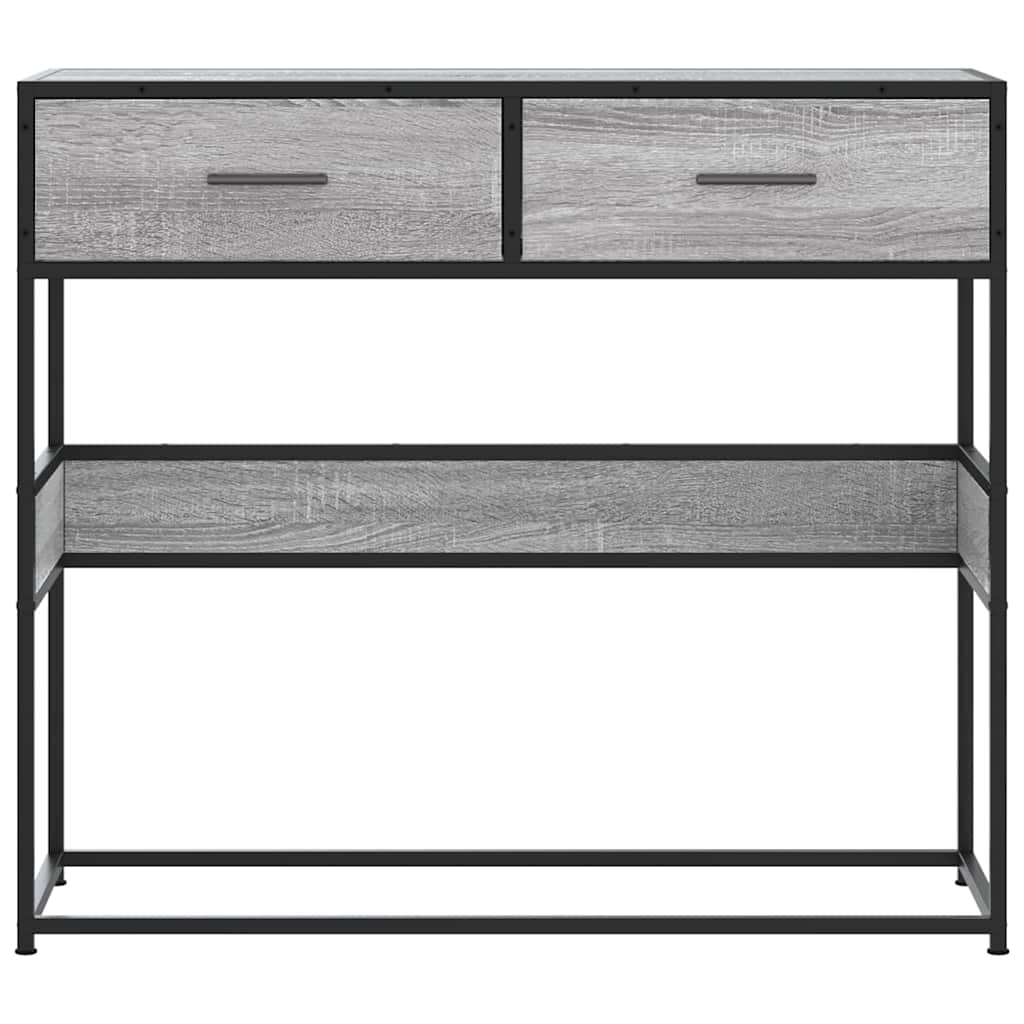 Konzolni stol boja hrasta 90x35x80 cm konstruirano drvo