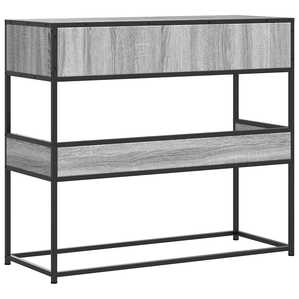 Konzolni stol boja hrasta 90x35x80 cm konstruirano drvo