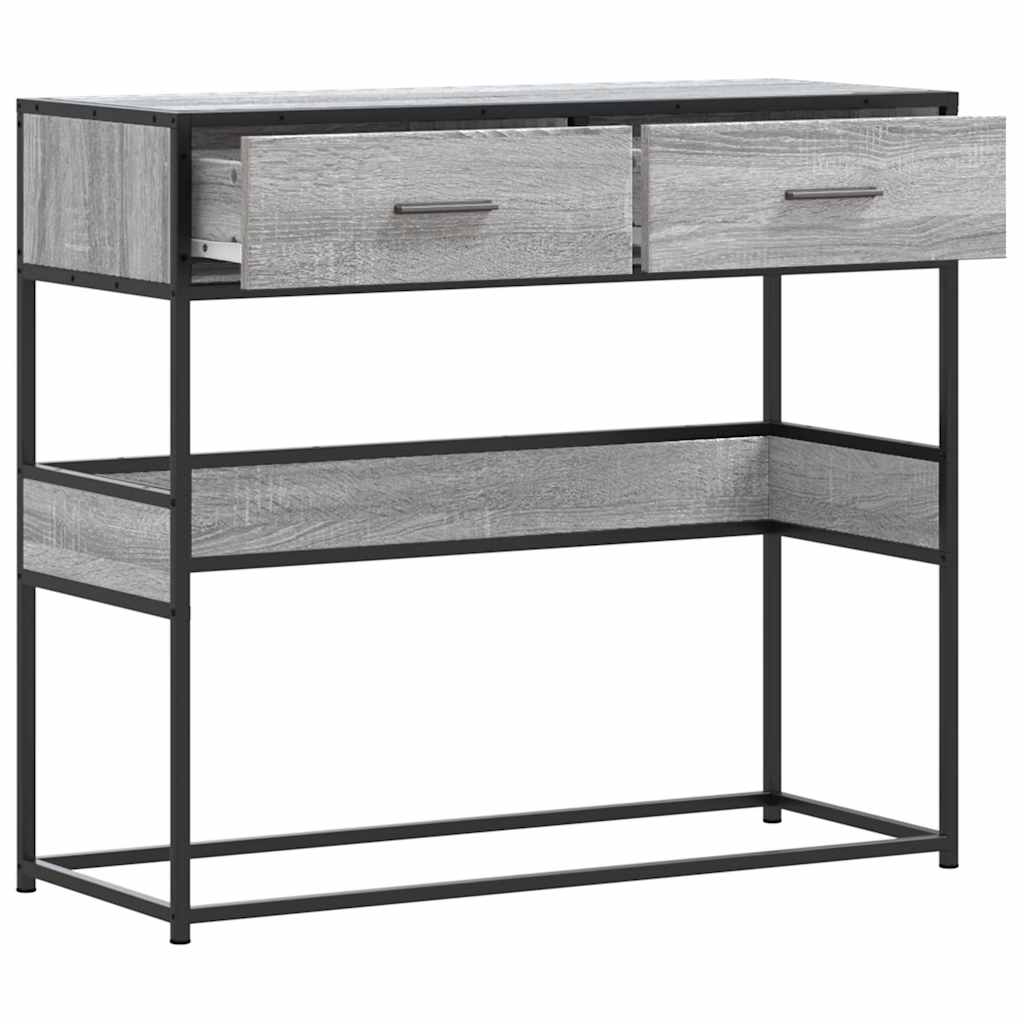 Konzolni stol boja hrasta 90x35x80 cm konstruirano drvo