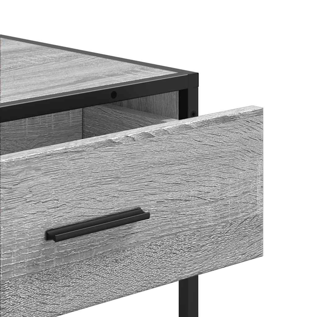 Konzolni stol boja hrasta 90x35x80 cm konstruirano drvo