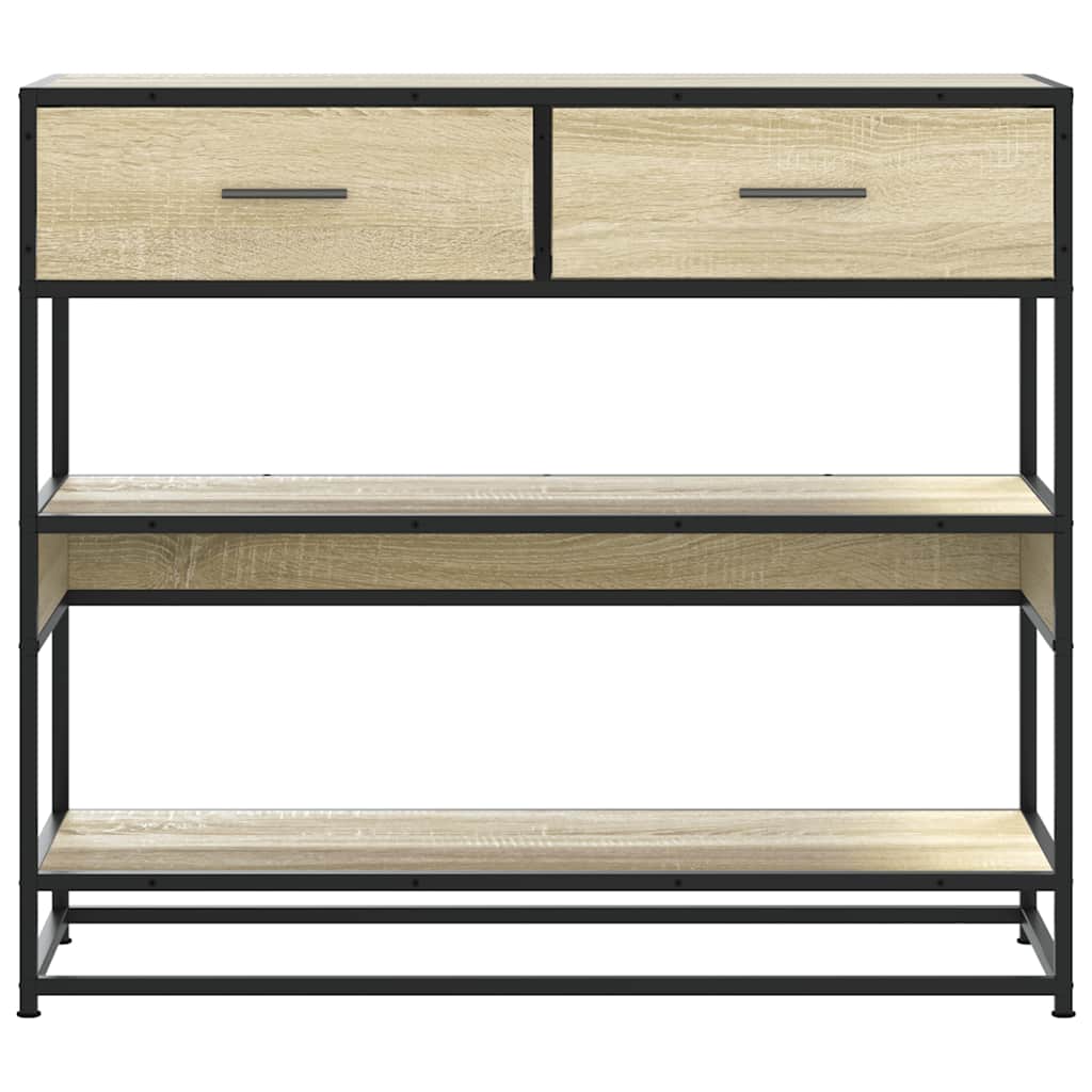 Konzolni stol boja hrasta sonome 90x35x80 cm konstruirano drvo