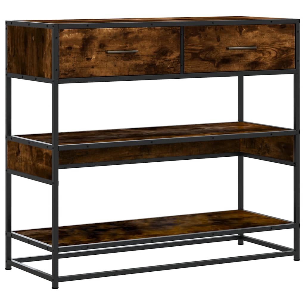 Konzolni stol boja hrasta 90x35x80 cm konstruirano drvo