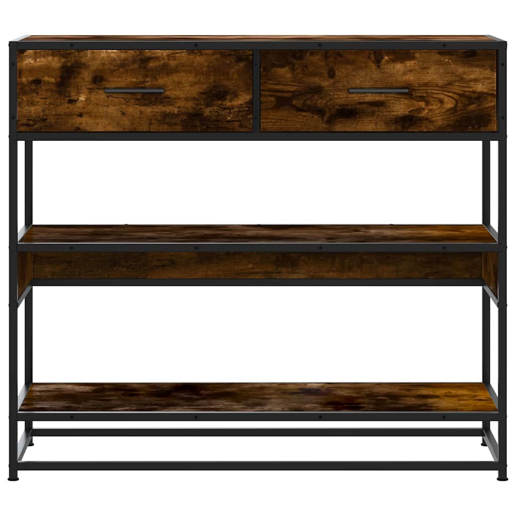 Konzolni stol boja hrasta 90x35x80 cm konstruirano drvo