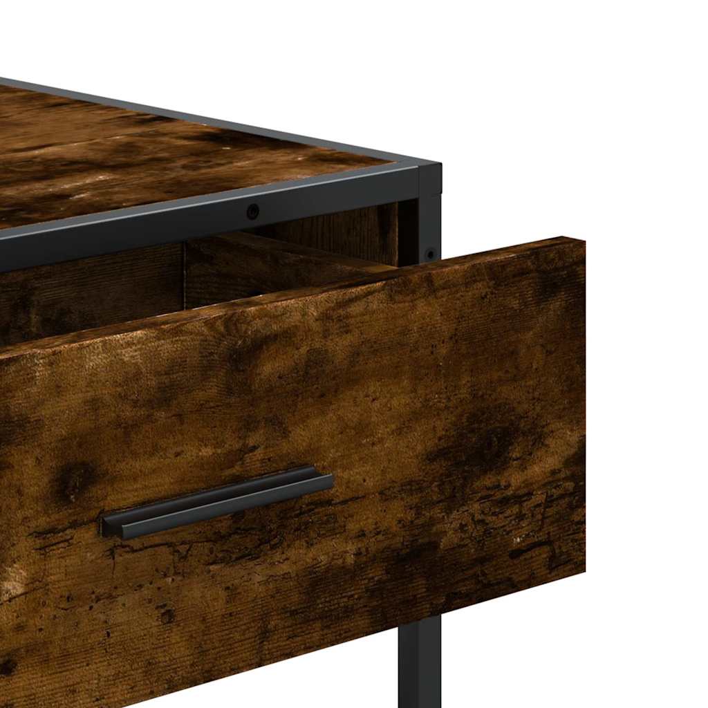 Konzolni stol boja hrasta 90x35x80 cm konstruirano drvo