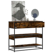 Konzolni stol boja hrasta 90x35x80 cm konstruirano drvo
