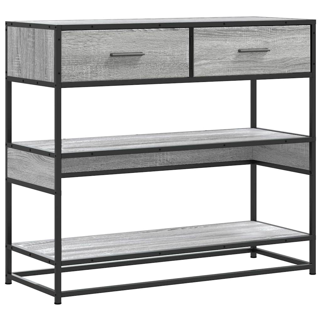 Konzolni stol boja hrasta 90x35x80 cm konstruirano drvo
