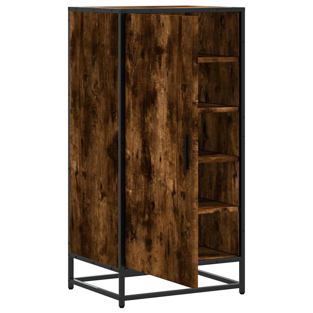 Stalak za cipele boja hrasta 48x38x97,5 cm konstruirano drvo