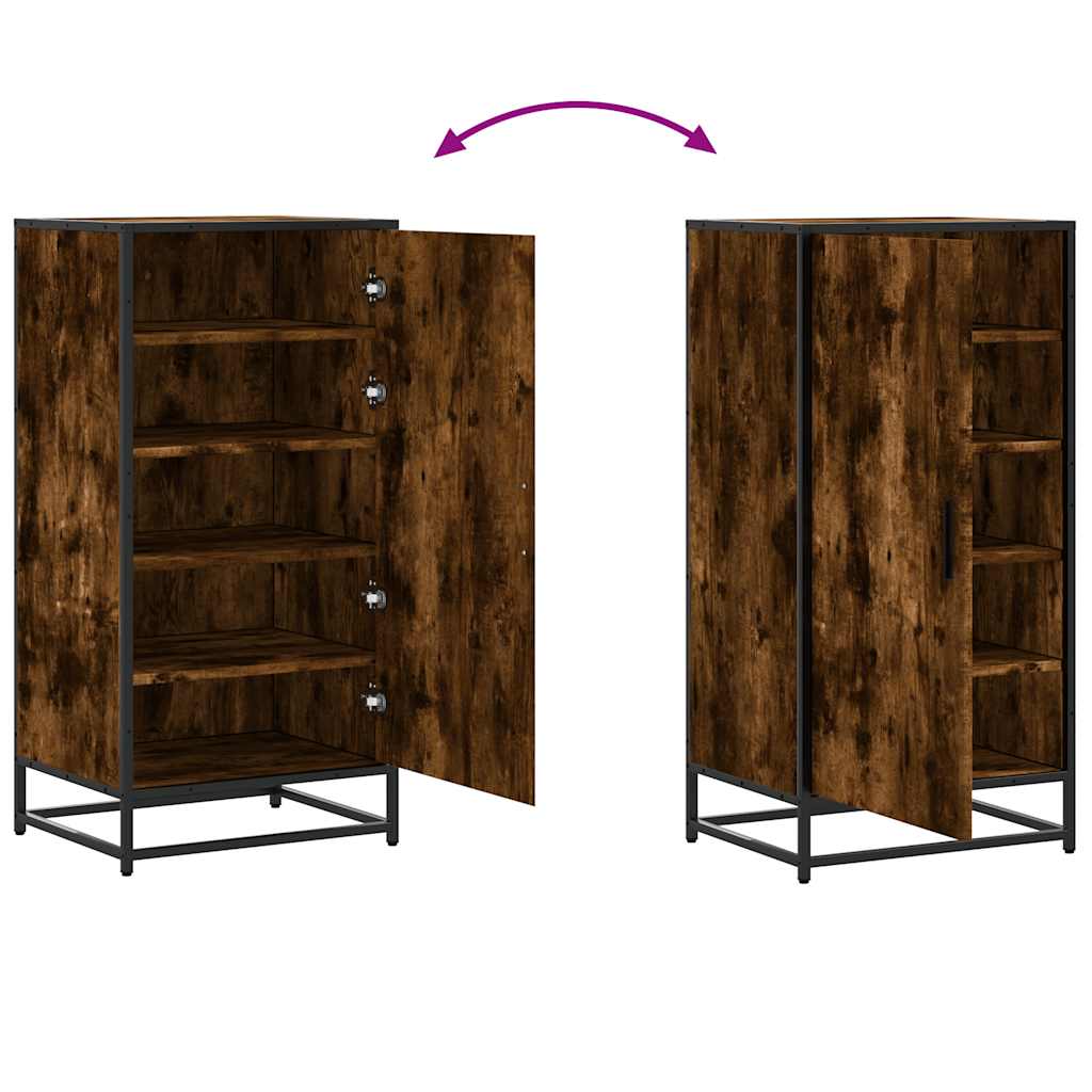 Stalak za cipele boja hrasta 48x38x97,5 cm konstruirano drvo