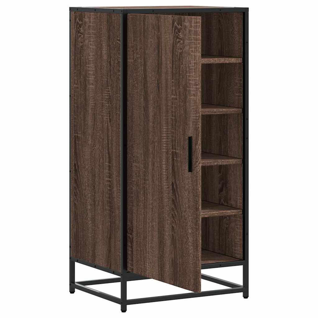 Stalak za cipele boja hrasta 48x38x97,5 cm konstruirano drvo